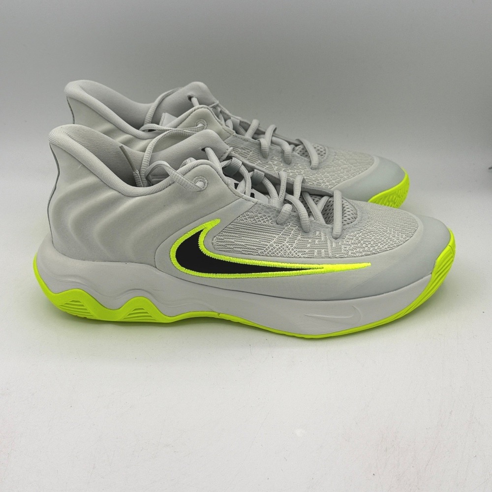 Nike Giannis Immortality 4 Shoes Men Size 9.5 Silver Volt Basketball FQ3680-007